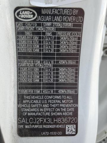 2020 LAND ROVER DISCOVERY SPORT S  