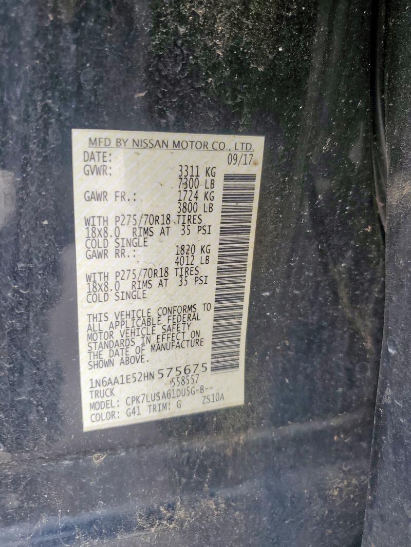 2017 NISSAN TITAN PRO-4X