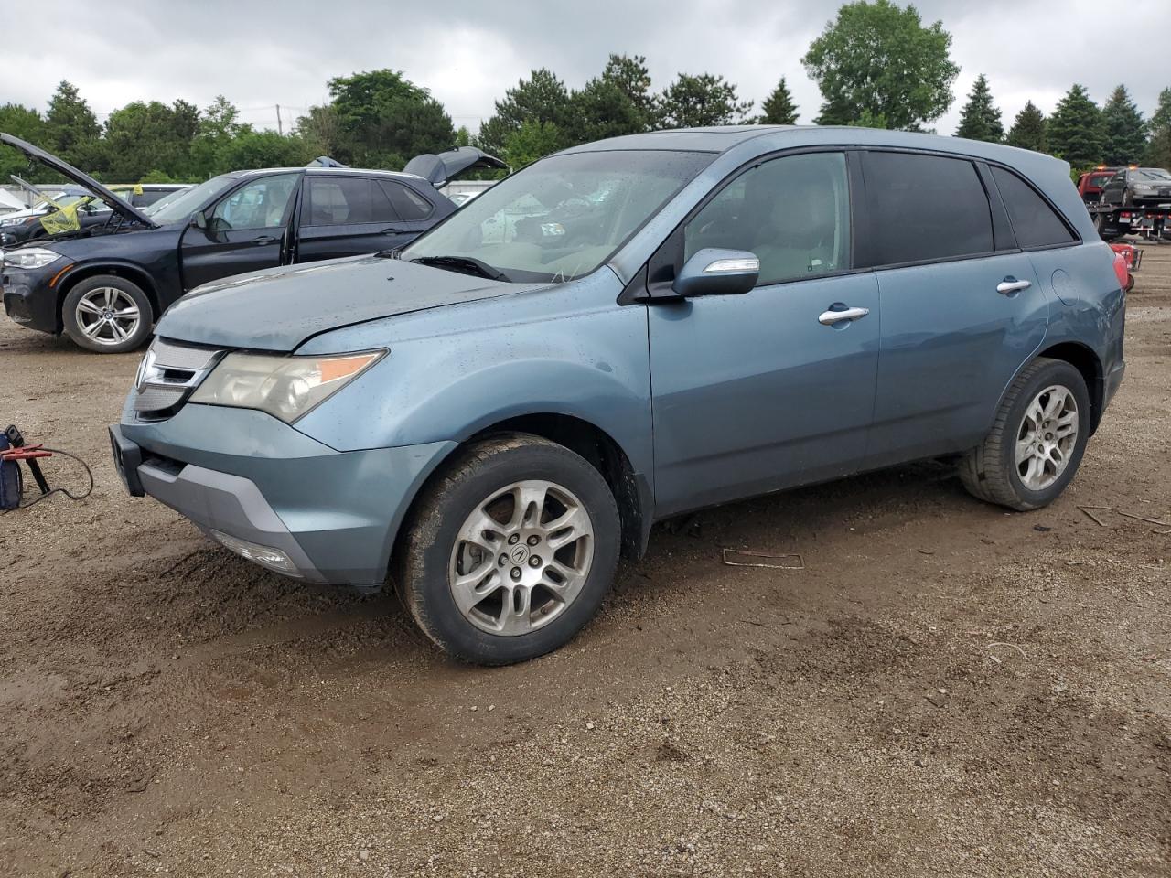 2008 Acura Mdx Technology for Sale in Elgin, IL - Burn - Engine
