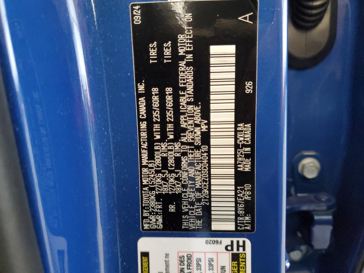 LEXUS NX 350H BA 2025 VIN 2T2GKCEZ0SC040410 zdjęcie 13