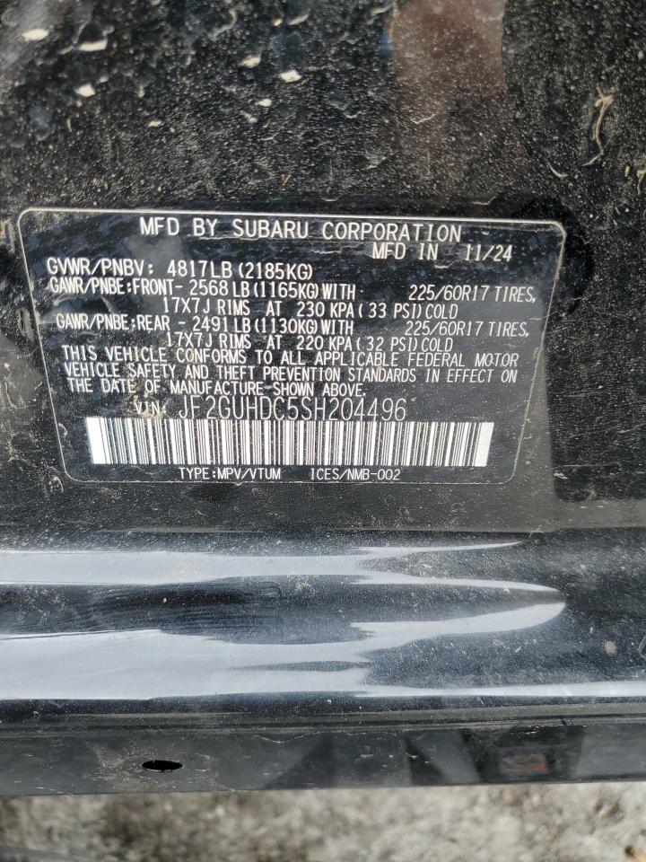 2025 Subaru Crosstrek Premium VIN: JF2GUHDC5SH204496 Lot: 62395535