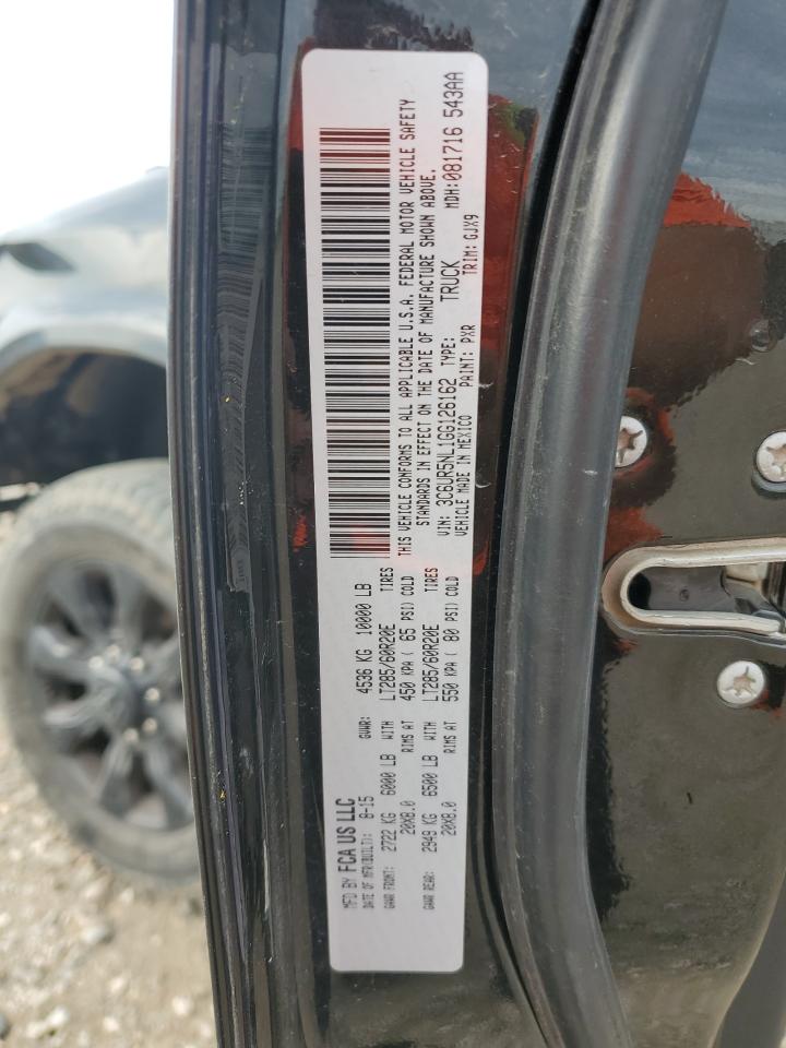 2016 Ram 2500 Laramie VIN: 3C6UR5NL1GG155511 Lot: 58839505