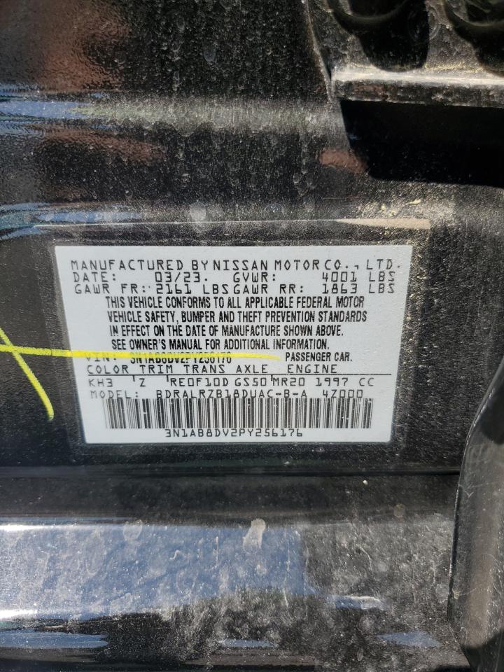 2023 Nissan Sentra Sr VIN: 3N1AB8DV2PY256176 Lot: 62148575