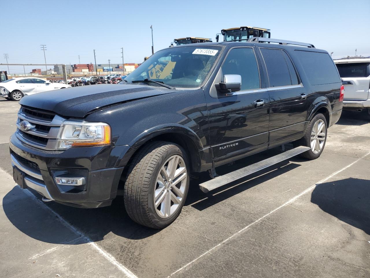 2017 Ford Expedition El Platinum იყიდება Wilmington-ში, CA - Burn