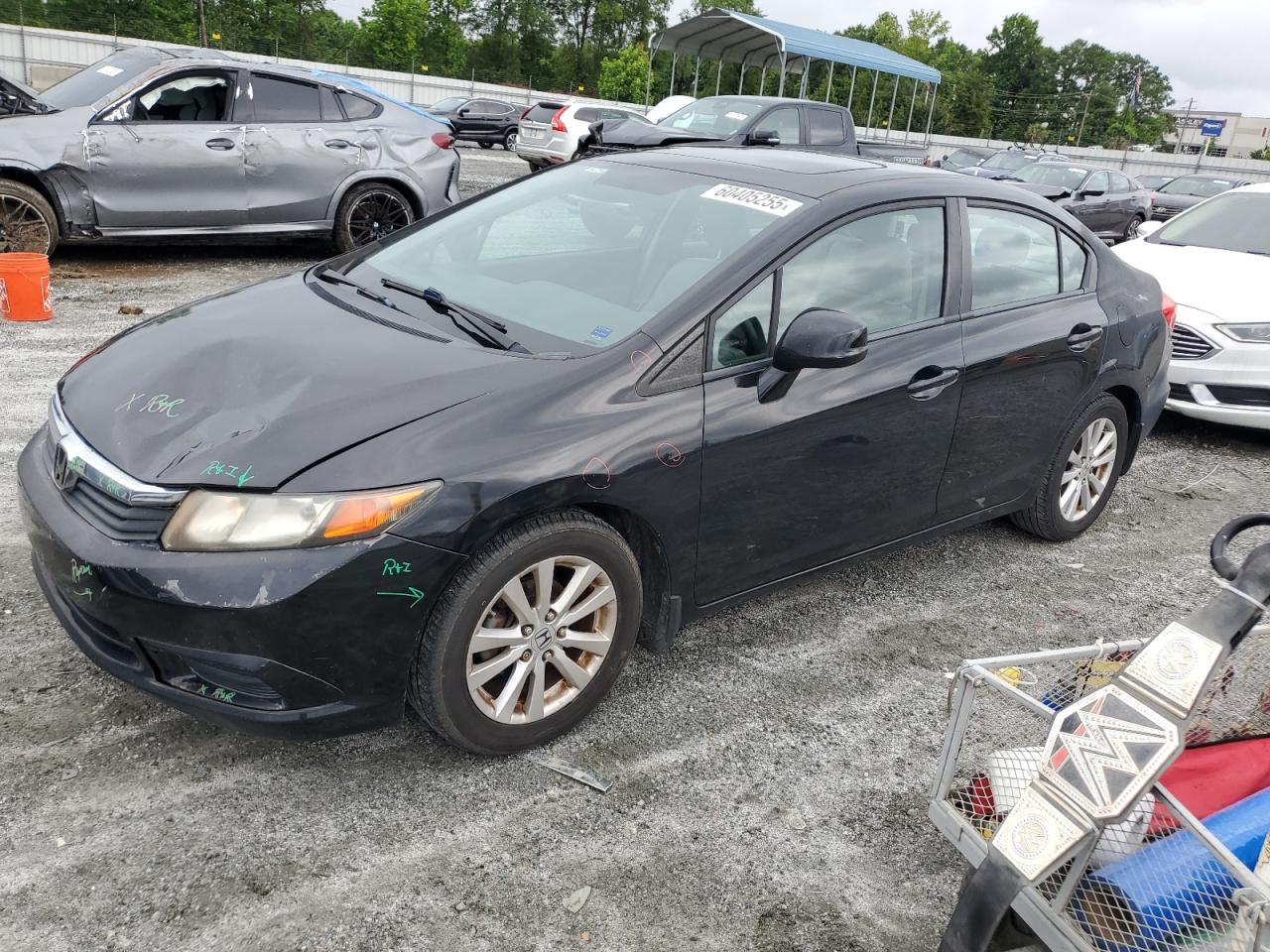 2012 Honda Civic Exl продається в Spartanburg, SC - Front End