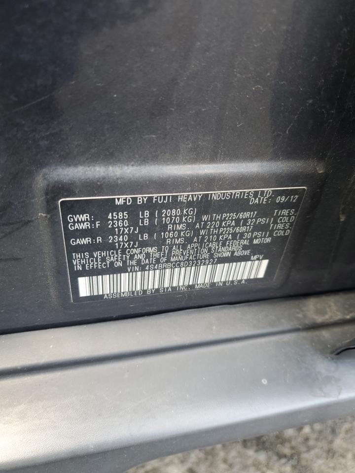 2013 Subaru Outback 2.5I Premium VIN: 4S4BRBCC8D3232927 Lot: 63192545