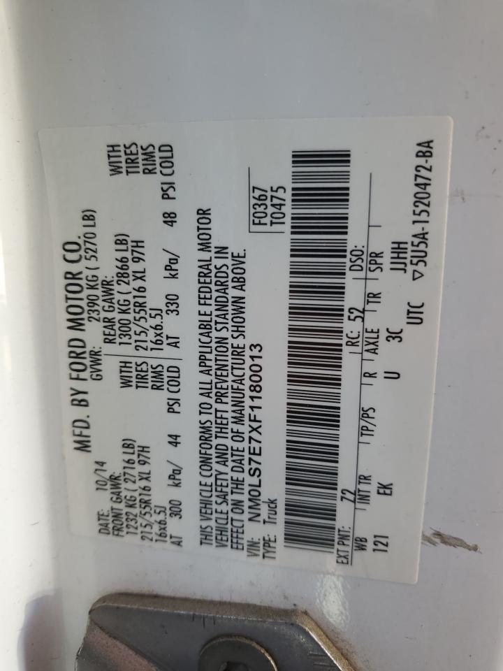 FORD TRANSIT 2015 VIN NM0LS7E7XF1180013 фото 13
