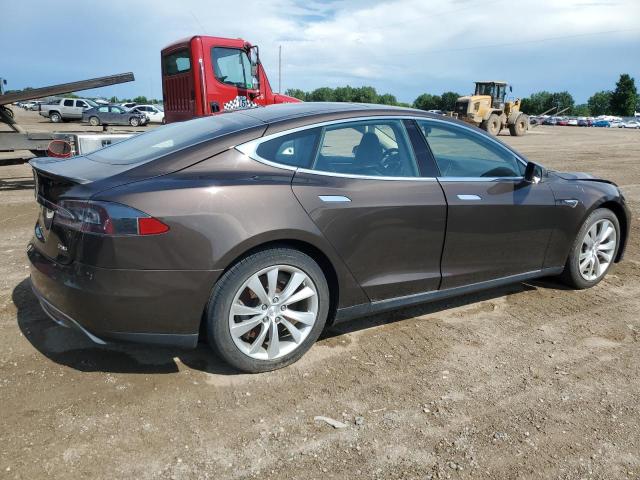 Hatchbacks TESLA MODEL S 2014 Brązowy