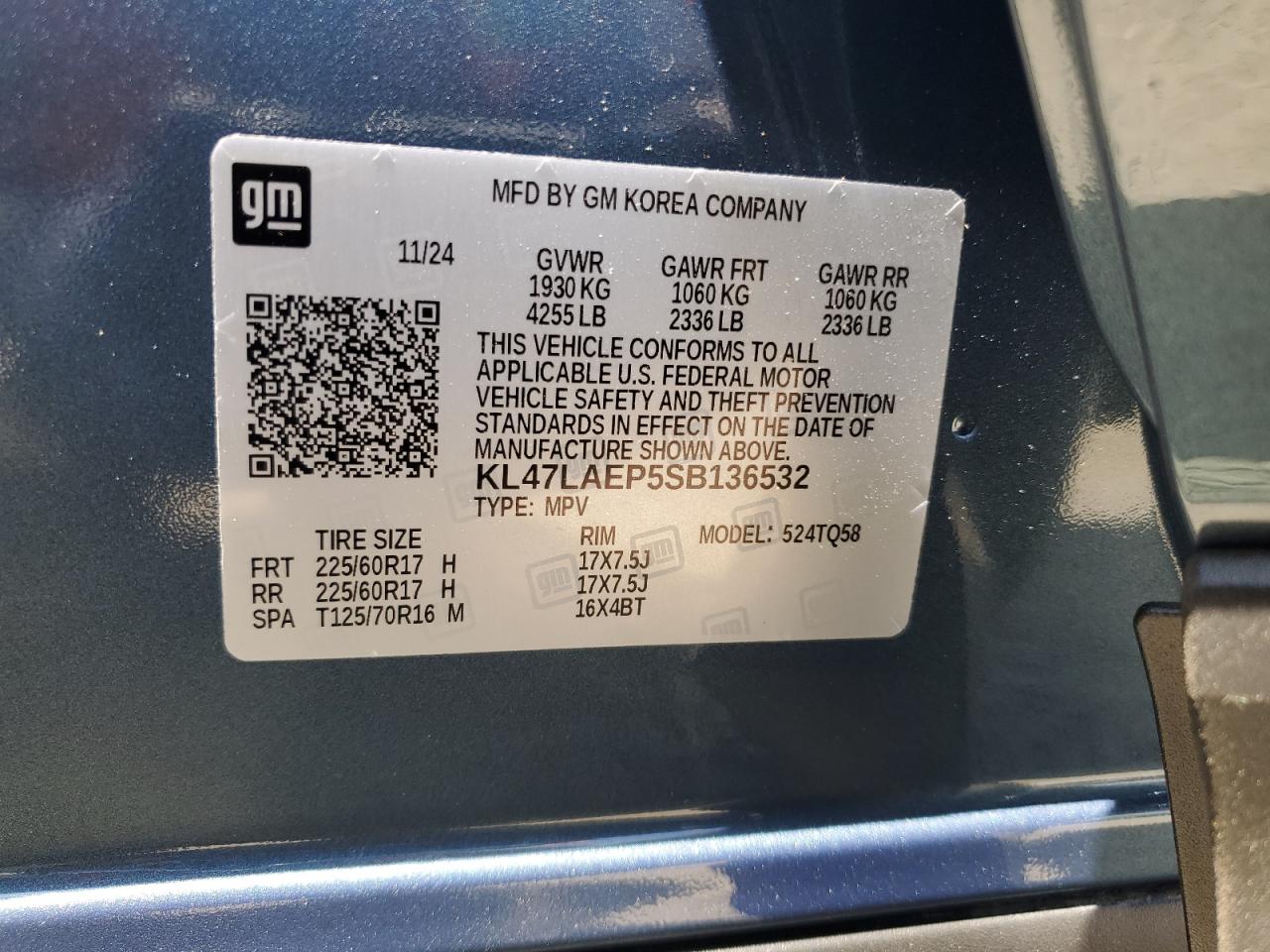 2025 Buick Envista Preferred VIN: KL47LAEP5SB136532 Lot: 62099215