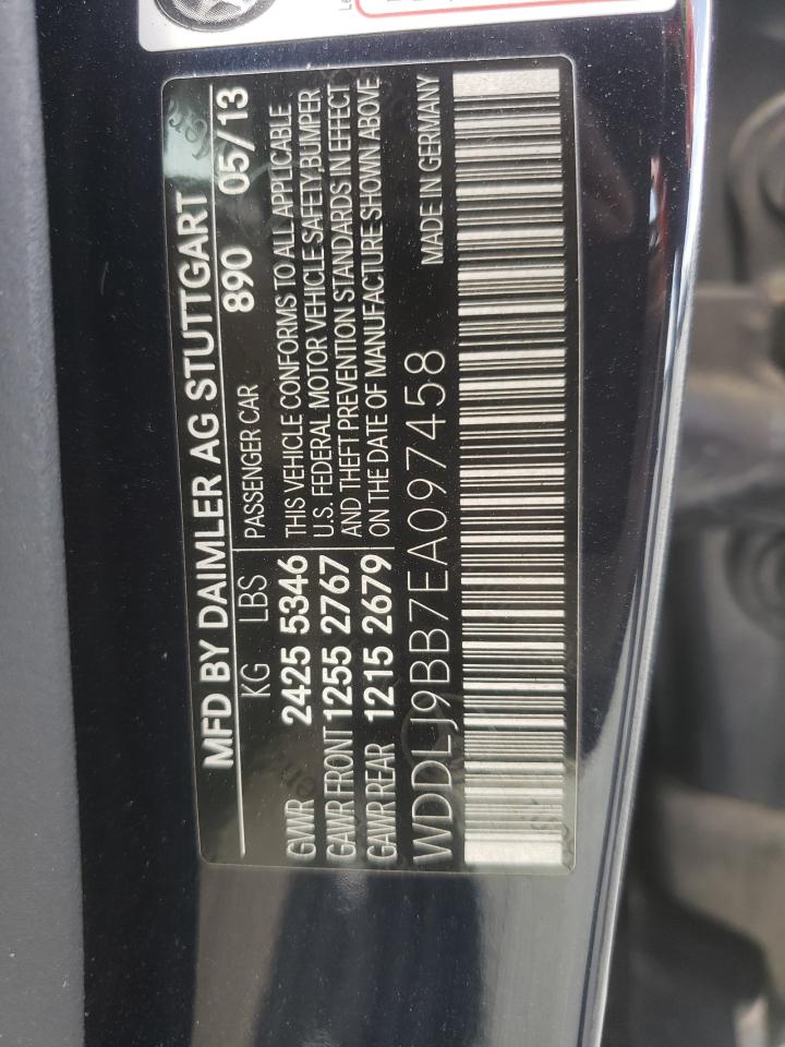 2014 Mercedes-Benz Cls 550 4Matic VIN: WDDLJ9BB7EA097458 Lot: 61358825