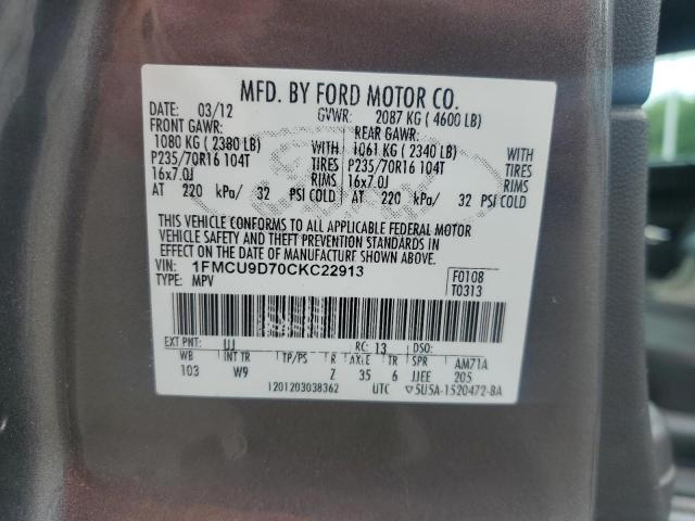2012 FORD ESCAPE XLT