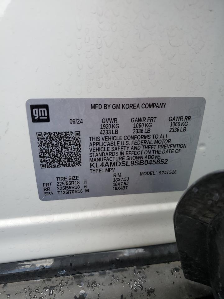 2025 Buick Encore Gx Sport Touring VIN: KL4AMDSL9SB045852 Lot: 59861385