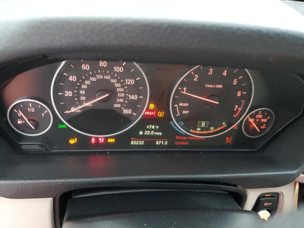 2016 BMW 328 I Sulev VIN: WBA8E9G51GNT47633 Lot: 62822875