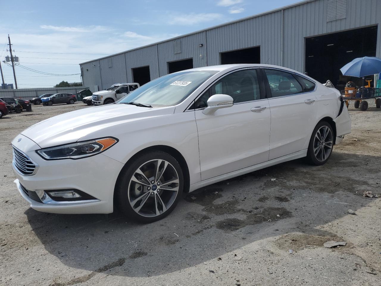 2017 Ford Fusion Titanium zu verkaufen in Jacksonville, FL - Rear End