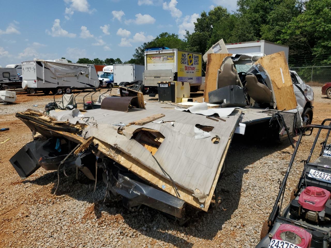 2019 Ford Econoline E450 Super Duty Cutaway Van white null gas 1FDXE4FS3KDC65034 photo #4