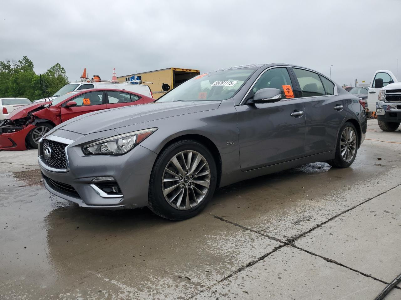 2018 Infiniti Q50 Luxe იყიდება Cahokia Heights-ში, IL - Top/Roof