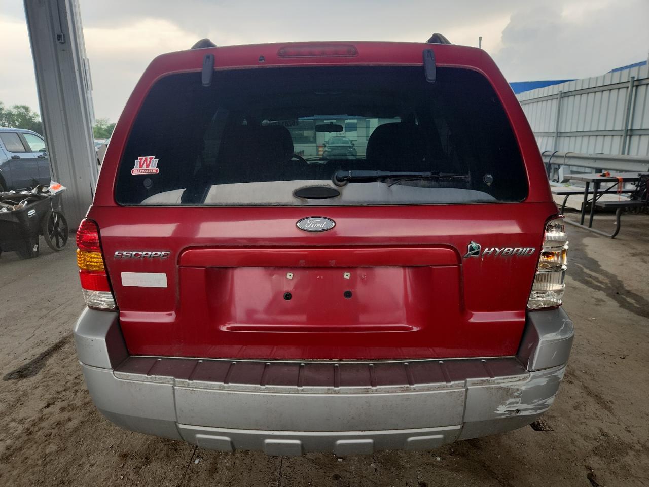FORD ESCAPE 2007 VIN 1FMCU49HX7KA66728 zdjęcie 6