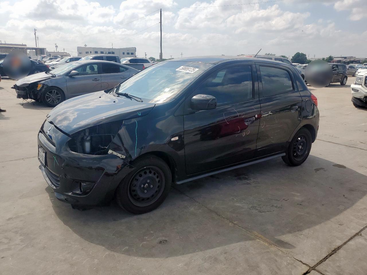 2015 Mitsubishi Mirage De للبيع في Grand Prairie، TX - Front End