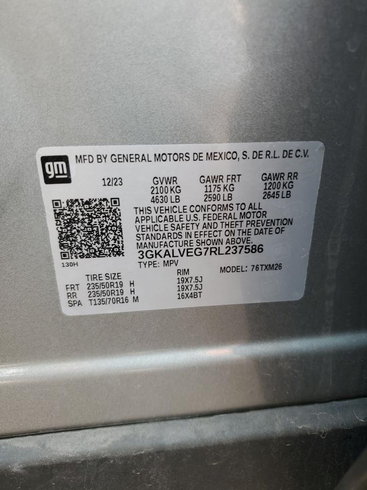 2024 GMC Terrain Slt VIN: 3GKALVEG7RL237586 Lot: 59469785