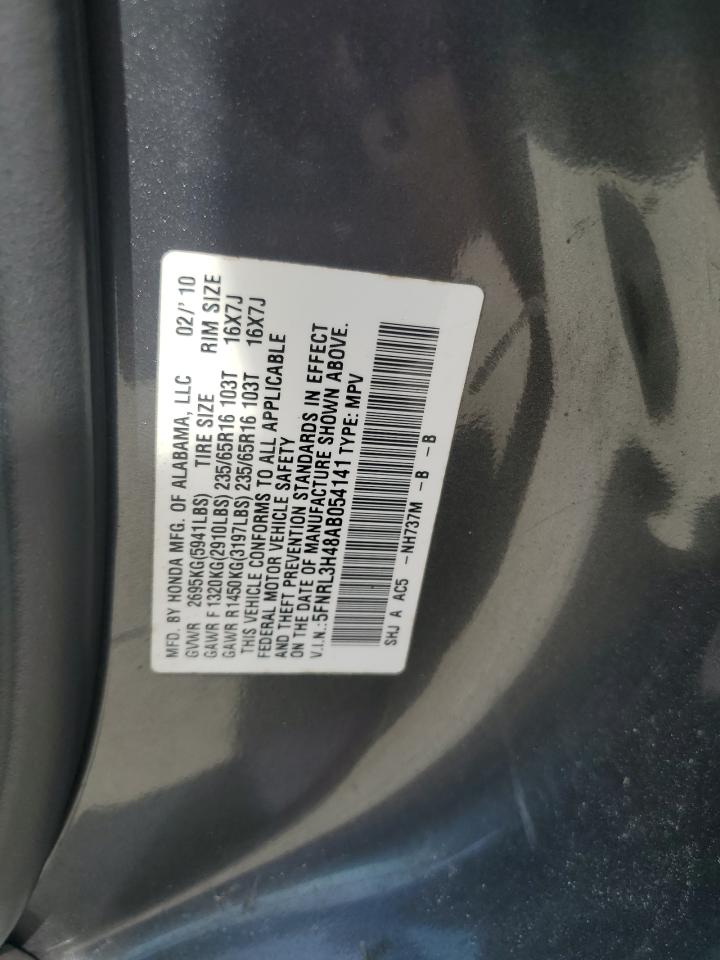 HONDA All Models 2010 VIN 5FNRL3H48AB054141 photo 14
