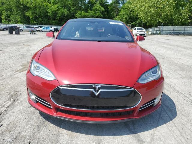  TESLA MODEL S 2015 Czerwony