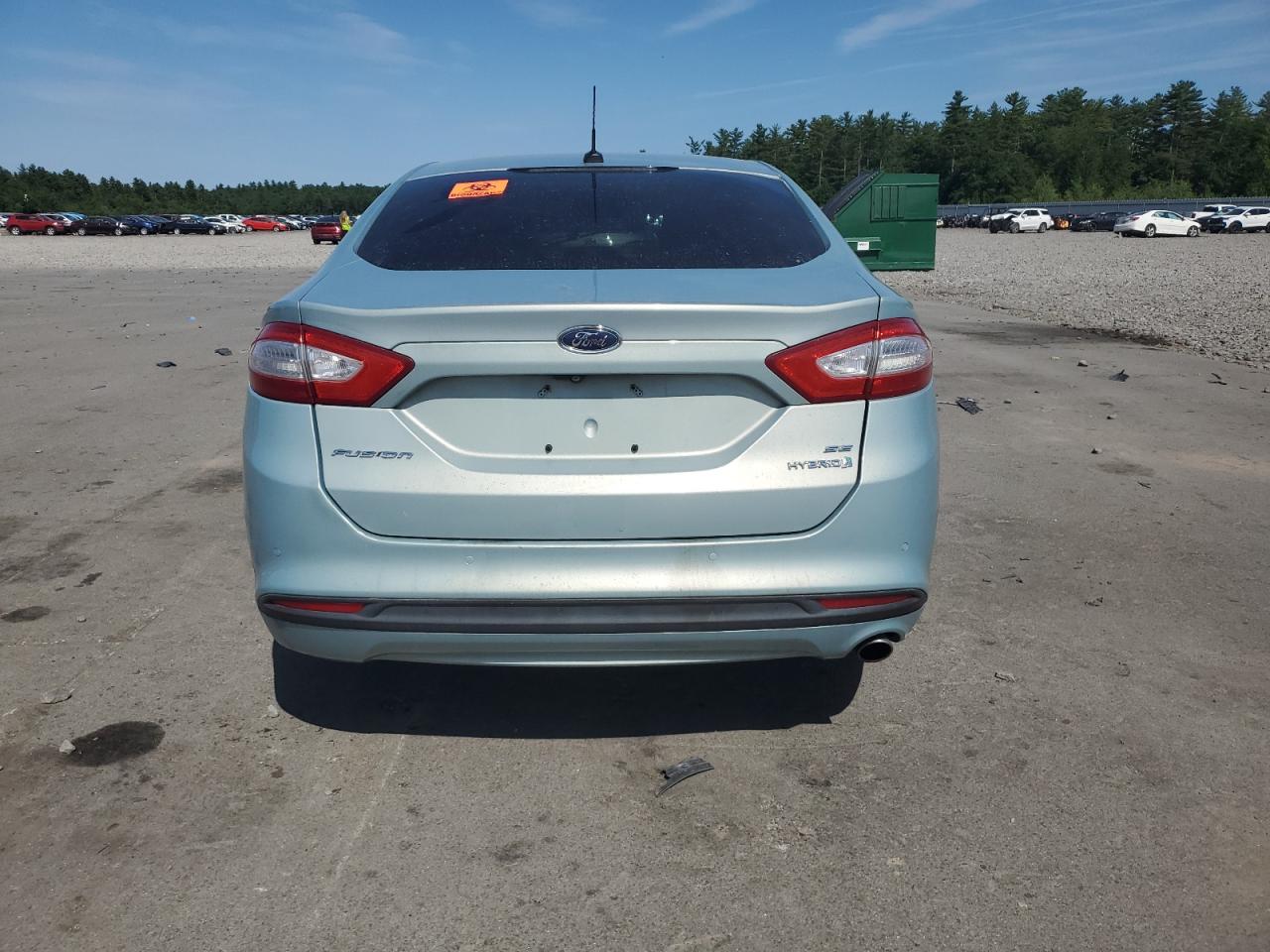 2013 Ford Fusion Se Hybrid VIN: 3FA6P0LU6DR130042 Lot: 65200355