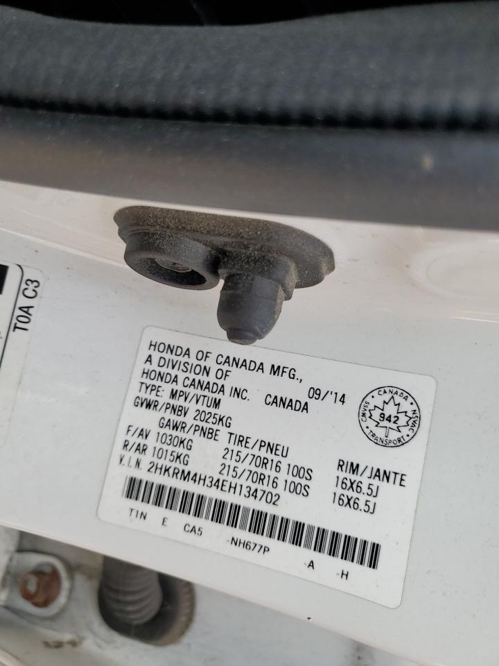 2014 Honda Cr-V Lx VIN: 2HKRM4H34EH134702 Lot: 61105365