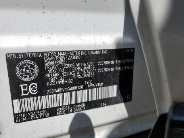 2019 TOYOTA RAV4 XLE  