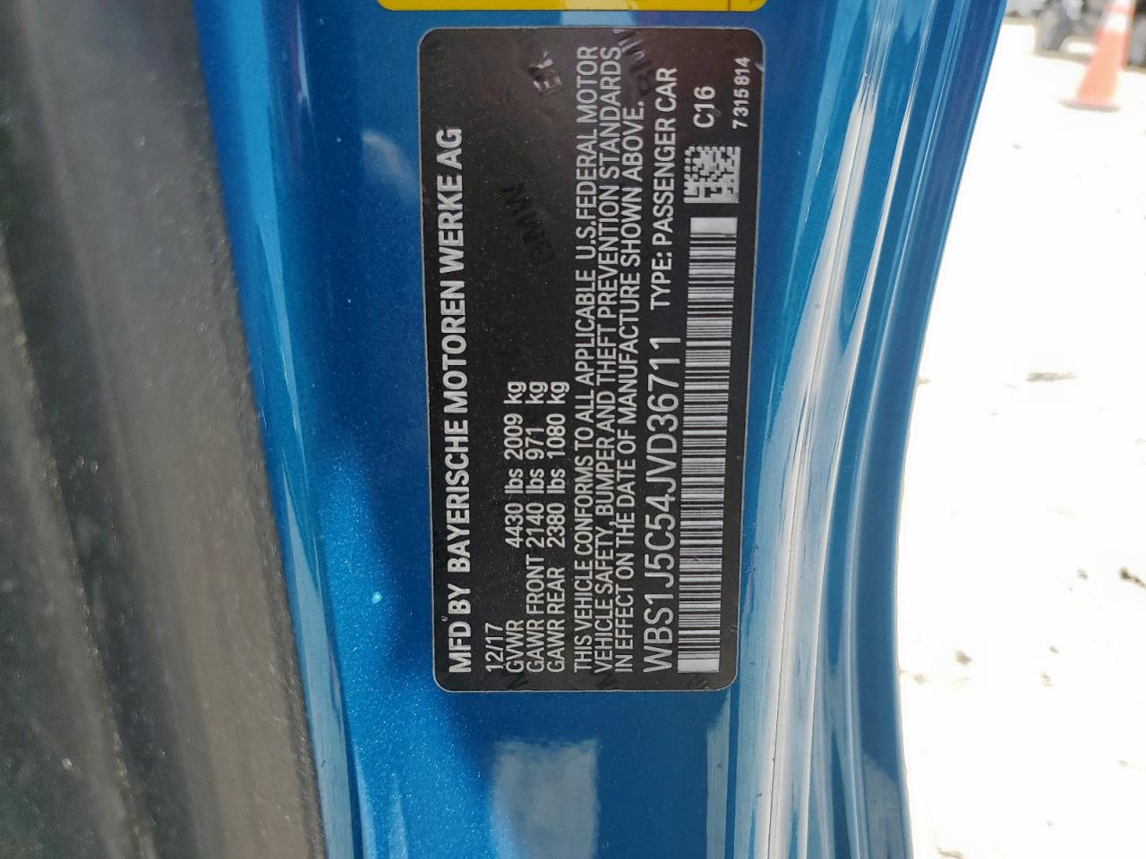 2018 BMW M2 VIN: WBS1J5C54JVD36711 Lot: 58445275