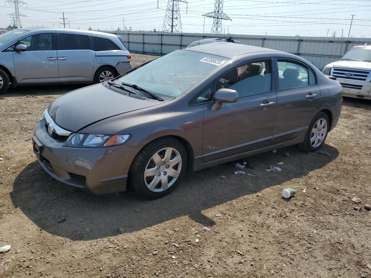 2011 Honda Civic Lx zu verkaufen in Elgin, IL - Rollover