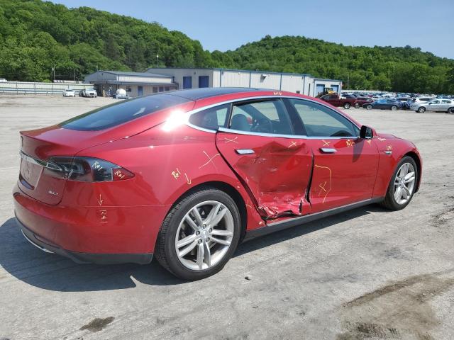  TESLA MODEL S 2015 Czerwony