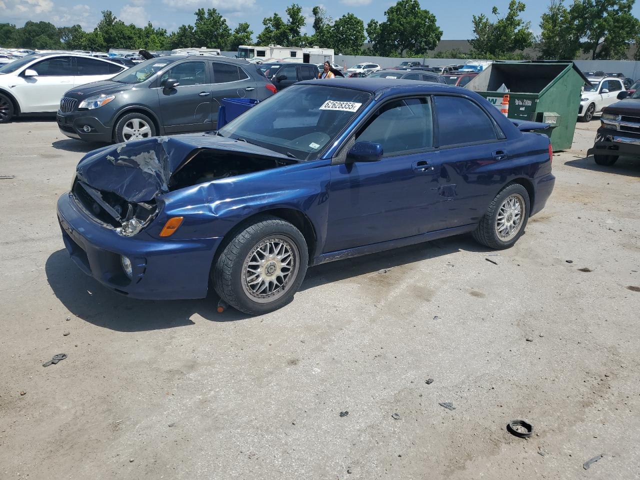 SUBARU IMPREZA 2002 VIN JF1GD67552G521268