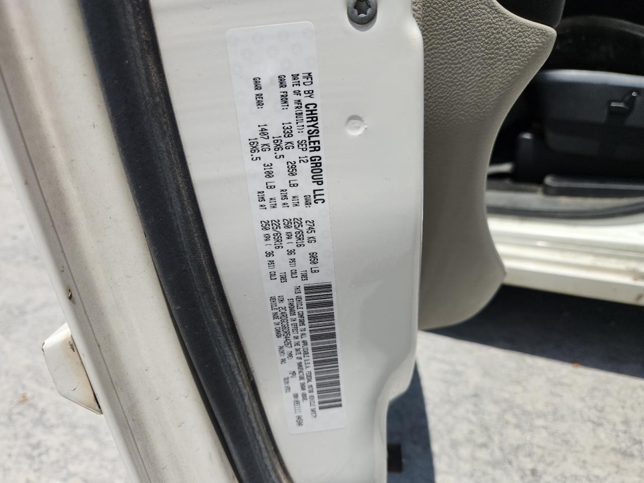 DODGE CARAVAN 2013 VIN 2C4RDGCG6DR544267 фото 13