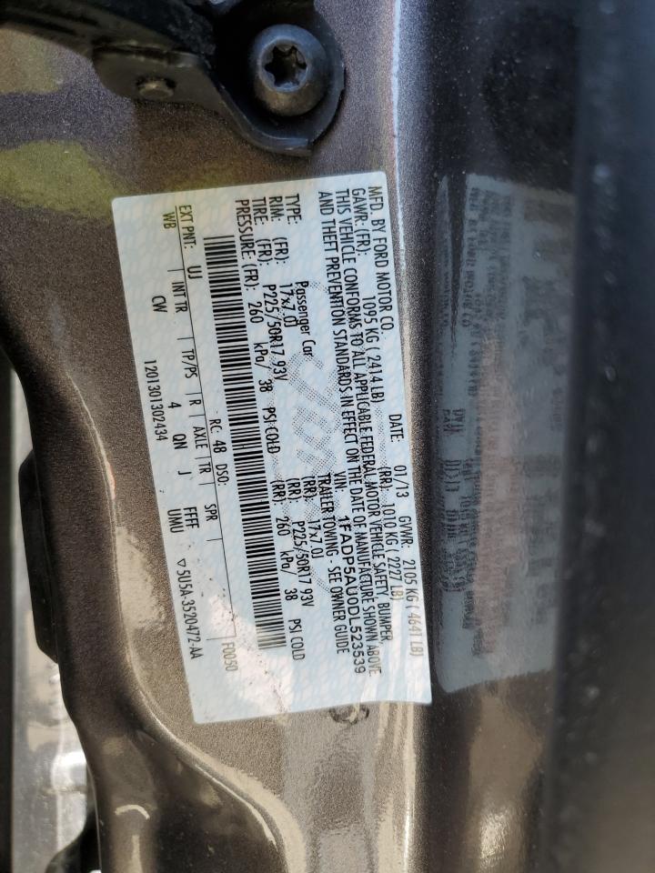 2013 Ford C-Max Se VIN: 1FADP5AU0DL523539 Lot: 62062975