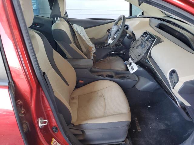  TOYOTA PRIUS 2017 Czerwony