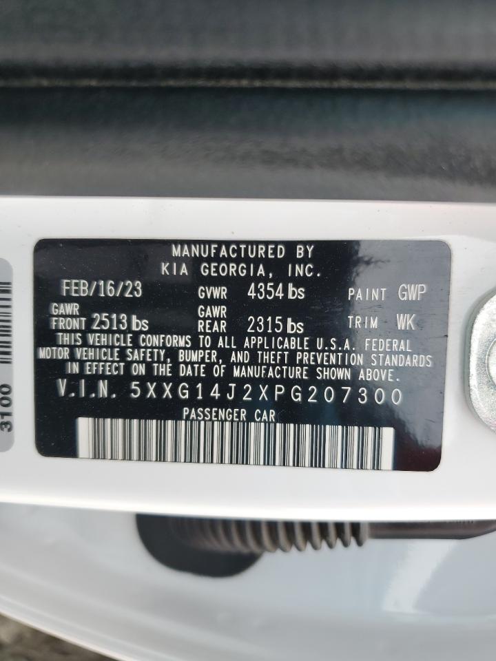 KIA K5 2023 VIN 5XXG14J2XPG207300 фото 12