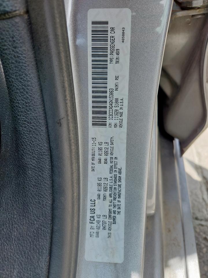 CHRYSLER 200 2016 VIN 1C3CCCAG4GN153063 фото 12