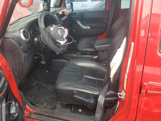Parquets JEEP WRANGLER 2014 Czerwony