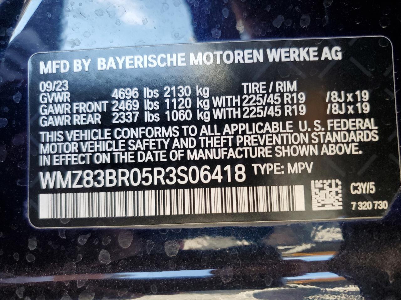 2024 Mini Cooper S Countryman All4 VIN: WMZ83BR05R3S06418 Lot: 61789825