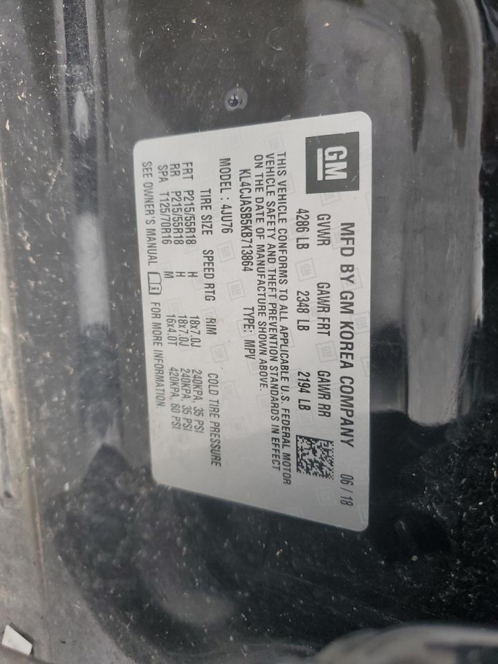 2019 Buick Encore Preferred VIN: KL4CJASB5KB713864 Lot: 59510735