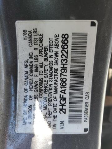 2009 HONDA CIVIC LX-S  