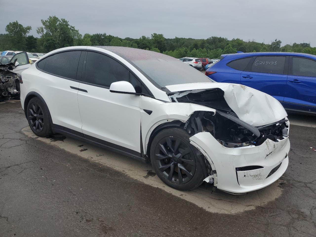 TESLA MODEL X 2022 VIN 7SAXCBE60NF360086 zdjęcie 4