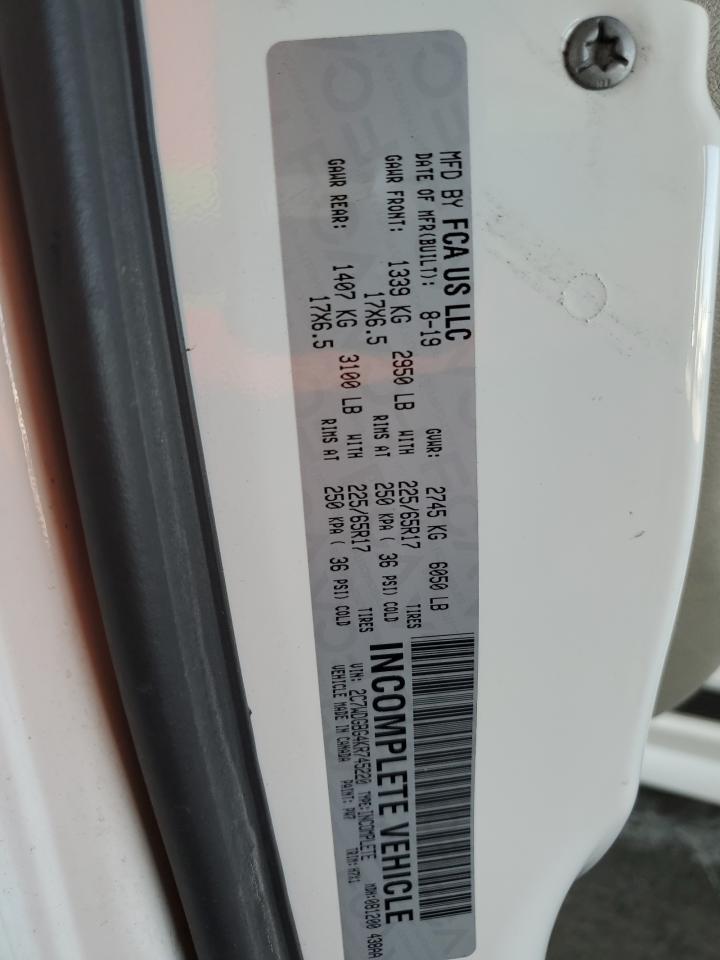 2019 Dodge Grand Caravan Se VIN: 2C7WDGBG4KR745220 Lot: 62908145