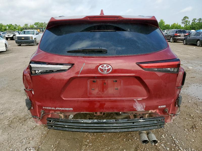  TOYOTA HIGHLANDER 2021 Czerwony