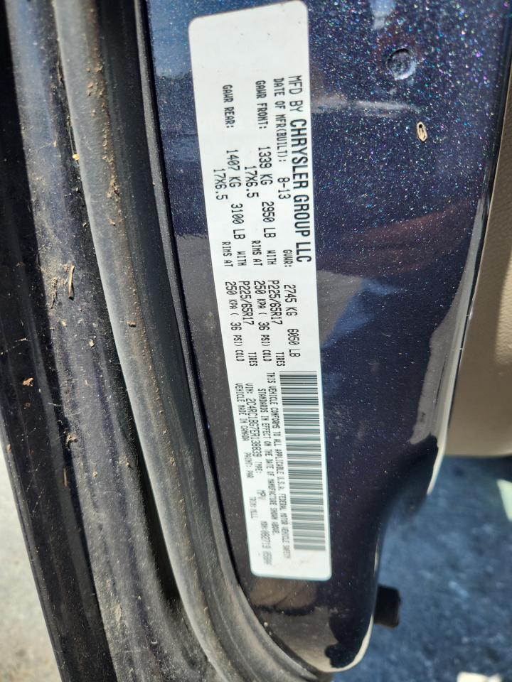 2014 Chrysler Town & Country Touring VIN: 2C4RC1BG7ER138839 Lot: 62869875