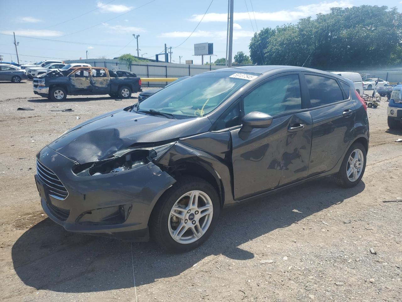 2019 Ford Fiesta Se grey null gasoline 3FADP4EJ4KM123070 photo #1