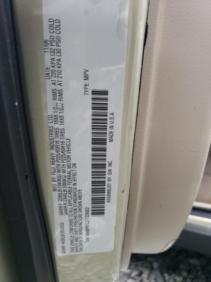2007 Subaru Outback Outback 2.5I VIN: 4S4BP61C277326802 Lot: 60523945