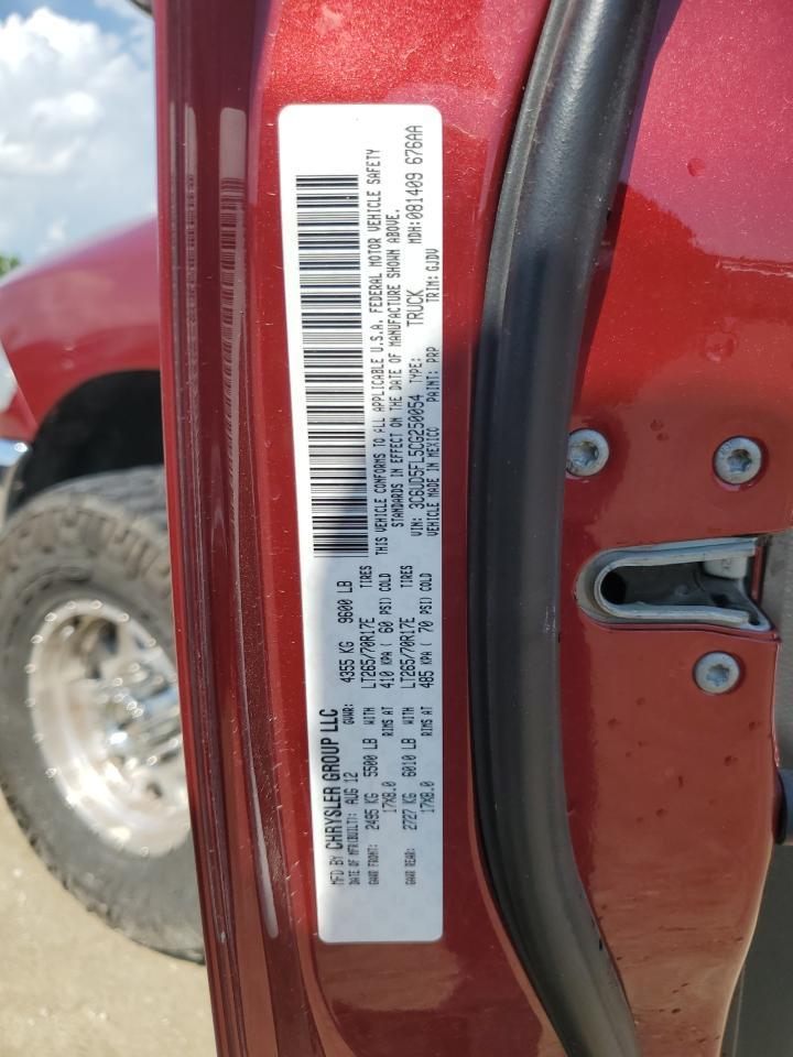 2012 Dodge Ram 2500 Laramie VIN: 3C6UD5FL5CG250054 Lot: 62127925