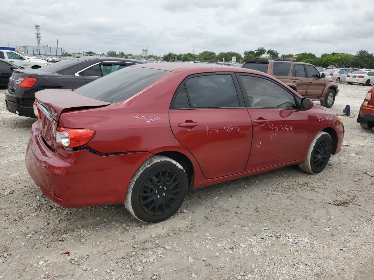 2012 Toyota Corolla Base red null gasoline 5YFBU4EE3CP048563 photo #4