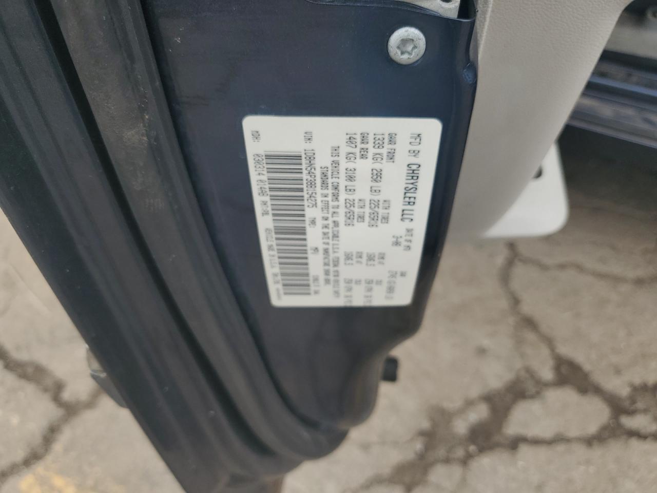 2008 Dodge Grand Caravan Sxt VIN: 1D8HN54P38B154275 Lot: 80775465